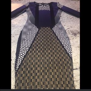 COPY - TOPSHOP Bodycon Midi Dress- GeoSpot GeoMetric. 4